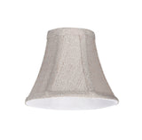 # 30059-X Small Bell Shape Mini Chandelier Clip-On Lamp Shade, Transitional Design in Beige, 6" bottom width (3" x 6" x 5") - Sold in 2, 5, 6 & 9 Packs