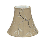 # 30069-X Small Bell Shape Chandelier Clip-On Lamp Shade Set, Transitional Design in Light Gold, 6" bottom width (3" x 6" x 5")