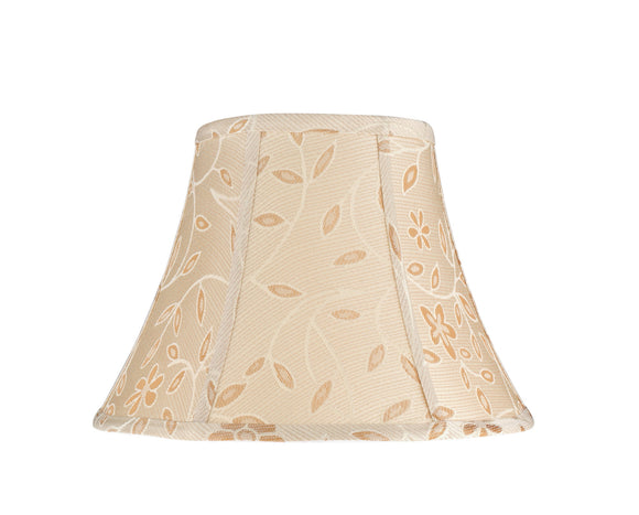 # 30091  Transitional Bell Shape Spider Construction Lamp Shade in Gold with a Floral Design, 13