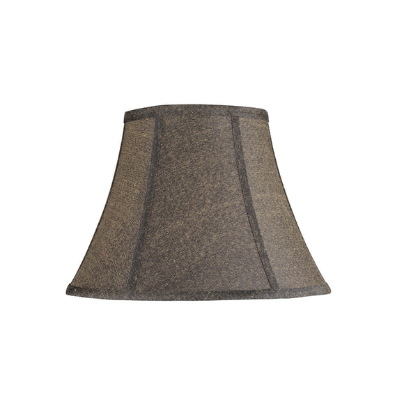 # 30093 Transitional Bell Shape Spider Construction Lamp Shade in Two-toned Black Fabric, 13