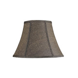 # 30093 Transitional Bell Shape Spider Construction Lamp Shade in Two-toned Black Fabric, 13" wide (7" x 13" x 9 1/2")