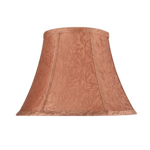 # 30094 Transitional Bell Shape Spider Construction Lamp Shade in Brown Textured Fabric, 13" wide (7" x 13" x 9 1/2")