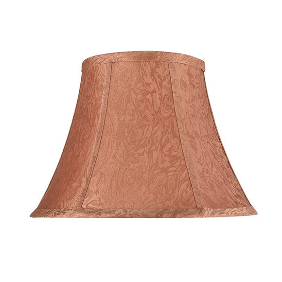 # 30094 Transitional Bell Shape Spider Construction Lamp Shade in Brown Textured Fabric, 13