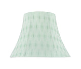 # 70099-21 One-Light Plug-In Swag Pendant Light Conversion Kit with Transitional Bell Fabric Lamp Shade, Light Green, 13" width