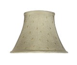 # 70100-21 One-Light Plug-In Swag Pendant Light Conversion Kit with Transitional Bell Fabric Lamp Shade, Camel, 13" width