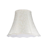# 30101 Transitional Bell Shape Spider Construction Lamp Shade in Off White Textured Fabric, 14" wide (7" x 14" x 11 1/2")