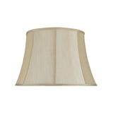 # 30121 Transitional Bell Shape Spider Construction Lamp Shade in Beige Faux Silk Fabric, 18" wide bottom (13" x 18" x 12")