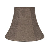 # 30132 Transitional Bell Shape Spider Construction Lamp Shade in Brown, 14" wide (7" x 14" x 11")