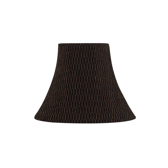 # 30157 Transitional Bell Shape Spider Construction Lamp Shade in Black & Brown, 12