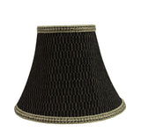 # 70157-21 One-Light Plug-In Swag Pendant Light Conversion Kit with Transitional Bell Fabric Lamp Shade, Black & Brown, 12" width