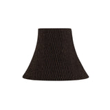 # 30157 Transitional Bell Shape Spider Construction Lamp Shade in Black & Brown, 12" wide (6" x 12" x 9 1/2")