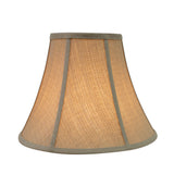 # 30160 Transitional Bell Shape Spider Construction Lamp Shade in Beige, 12" wide (6" x 12" x 9 1/2")