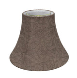 # 30161 Transitional Bell Shape Spider Construction Lamp Shade in Brown, 12" wide (6" x 12" x 9 1/2")