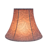 # 30161 Transitional Bell Shape Spider Construction Lamp Shade in Brown, 12" wide (6" x 12" x 9 1/2")
