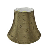 # 30164 Transitional Bell Shape Spider Construction Lamp Shade in Goldish Brown, 12" wide (6" x 12" x 9-1/2")
