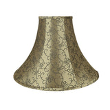 # 30165 Transitional Bell Shape Spider Construction Lamp Shade in Brown, 16" wide (6" x 16" x 12")