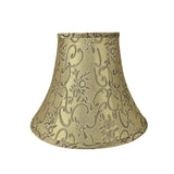 # 30166 Transitional Bell Shape Spider Construction Lamp Shade in Brown, 12" wide (6" x 12" x 9-1/2")