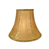 # 30166 Transitional Bell Shape Spider Construction Lamp Shade in Brown, 12" wide (6" x 12" x 9-1/2")