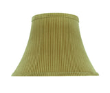 # 70211-21 One-Light Plug-In Swag Pendant Light Conversion Kit with Transitional Bell Fabric Lamp Shade, Brown-Green, 13" width