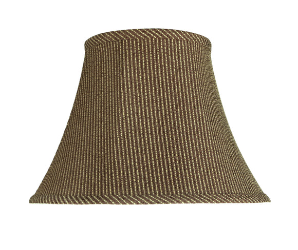 # 30215 Transitional Bell Shape Spider Construction Lamp Shade in Brown, 13