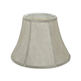 # 30218 Transitional Bell Shaped Spider Construction Lamp Shade in Silver Grey, 13" wide (7" x 13" x 9 1/2")