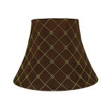 # 30221, Transitional Bell Shaped Spider Construction Lamp Shade in Brown, 13" wide (7" x 13" x 9 1/2")