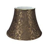 # 30224 Transitional Bell Shaped Spider Construction Lamp Shade in Brown, 13" wide (7" x 13" x 9 1/2")