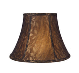 # 30224 Transitional Bell Shaped Spider Construction Lamp Shade in Brown, 13" wide (7" x 13" x 9 1/2")