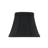 # 30271-X Small Bell Shape Chandelier Clip-On Lamp Shade Set of 2, 5, 6,and 9, Transitional Design in Black, 5" bottom width (3" x 5" x 4" )