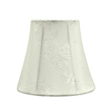 # 30272-X Small Bell Shape Chandelier Clip-On Lamp Shade Set of 2, 5, 6,and 9, Transitional Design in Ivory, 5" bottom width (3" x 5" x 4" )