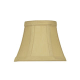 # 30274-X Small Bell Shape Chandelier Clip-On Lamp Shade Set of 2, 5, 6,and 9, Transitional Design in Beige, 5" bottom width (3" x 5" x 4" )