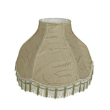 # 30301 Transitional Scallop Bell Shape Spider Construction Lamp Shade in Oatmeal, 17" wide (6" x 17" x 12")