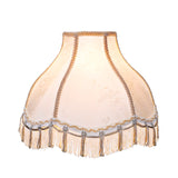 # 30331 Transitional Scallop Bell Shape Spider Construction Lamp Shade in Ivory, 13" wide (5" x 13" x 9 1/2")