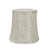 # 30363-X Small Bell Shape Chandelier Clip-On Lamp Shade Set of 2, 5, 6,and 9, Transitional Design in Off White, 5" bottom width (4" x 5" x 5")