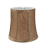 # 30366-X Small Bell Shape Chandelier Clip-On Lamp Shade Set of 2, 5, 6,and 9, Transitional Design in  Brown, 5" bottom width (4" x 5" x 5")