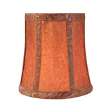 # 30366-X Small Bell Shape Chandelier Clip-On Lamp Shade Set of 2, 5, 6,and 9, Transitional Design in  Brown, 5" bottom width (4" x 5" x 5")