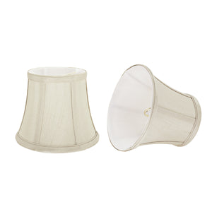 # 30392-X  Bell Shape ClipOn Lamp Shade , Ivory,  4"x6"x5"