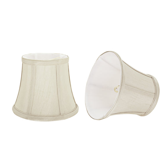 # 30392-X  Bell Shape ClipOn Lamp Shade , Ivory,  4