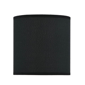 # 31009 Transitional Drum Shape Spider Construction Lamp Shade in Black Rayon Fabric, 8" wide (8" x 8" x 8")