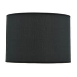 # 31011  Transitional Hardback Drum Shape Spider Construction Lamp Shade in Black Rayon Fabric, 14" wide (14" x 14" x 10")