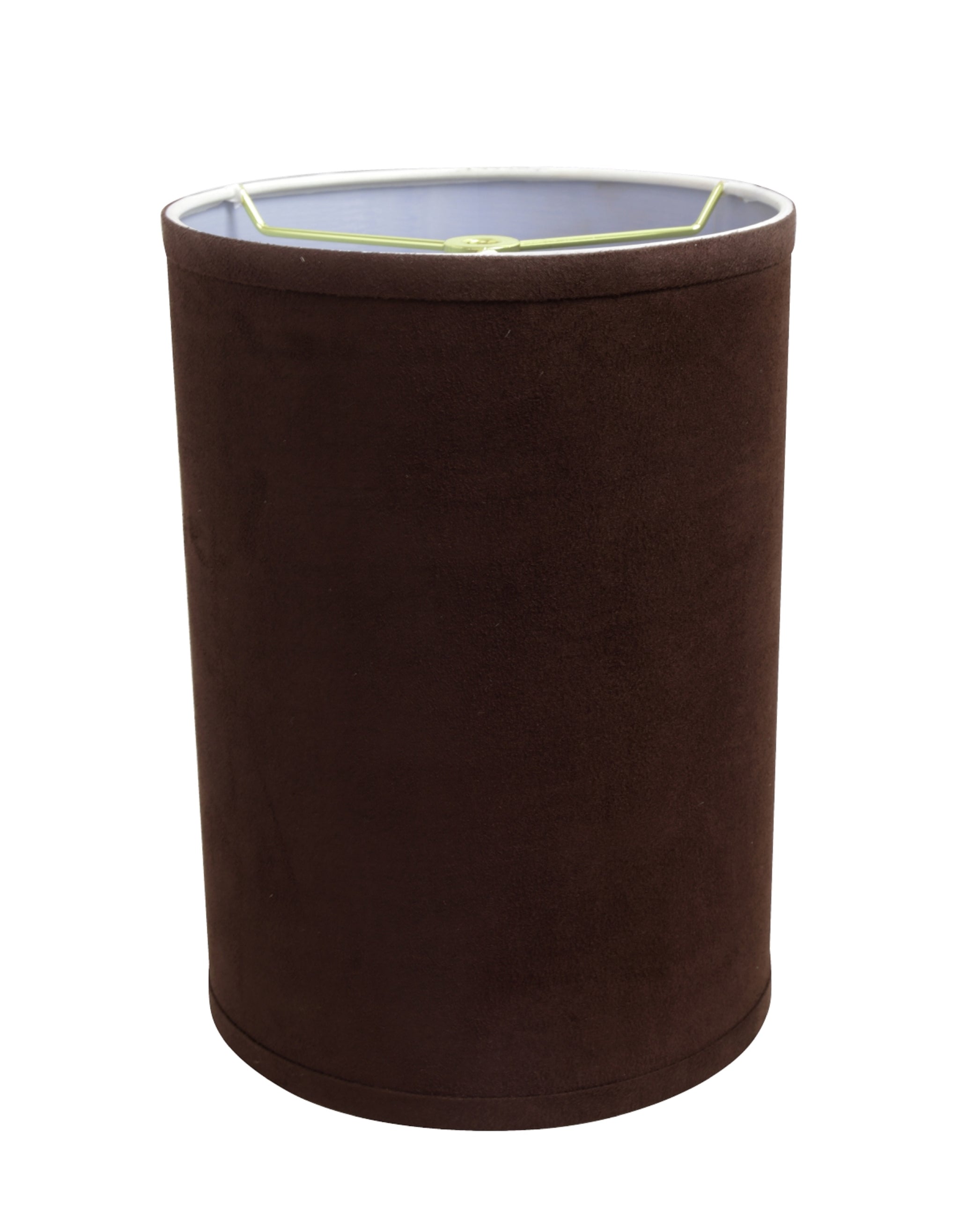 Aspen Creative Lampenschirm – Trommelförmig, Gelblich Braun, Bestickt, 20,3 X 20,3 X 27,9 Cm