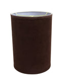 # 31018 Transitional Hardback Drum (Cylinder) Shape Spider Construction Lamp Shade in Dark Brown, 8" wide (8" x 8" x 11")