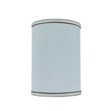 # 31019  Transitional Hardback Drum (Cylinder) Shape Spider Construction Lamp Shade in Light Blue, 8" wide (8" x 8" x 11")