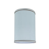 # 31019  Transitional Hardback Drum (Cylinder) Shape Spider Construction Lamp Shade in Light Blue, 8" wide (8" x 8" x 11")
