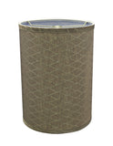 # 31028 Transitional Hardback Drum (Cylinder) Shape Spider Construction Lamp Shade in Light Brown, 8" wide (8" x 8" x 11")