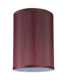 # 31034 Transitional Hardback Drum (Cylinder) Shape Spider Construction Lamp Shade in Dark Red, 8" wide (8" x 8" x 11")