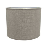 # 31037 Transitional Hardback Drum (Cylinder) Shape Spider Construction Lamp Shade in Grey, 14" wide (14" x 14" x 11")