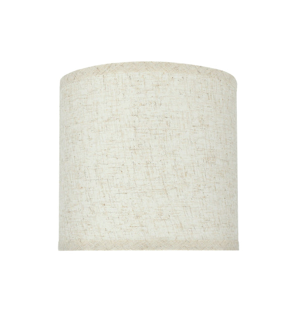# 31051 Transitional Hardback Drum (Cylinder) Shape Spider Construction Lamp Shade in Flaxen Linen, 8