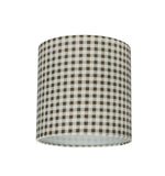# 31057 Transitional Drum (Cylinder) Shaped Spider Construction Lamp Shade in Brown, 8" wide (8" x 8" x 8")