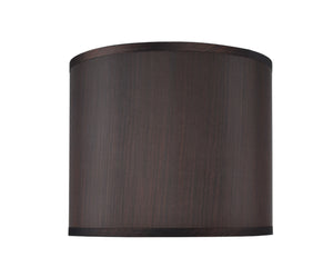 # 31086  Transitional Drum (Cylinder) Shaped Spider Construction Lamp Shade in Black , 12" wide (12" x 12" x 10")